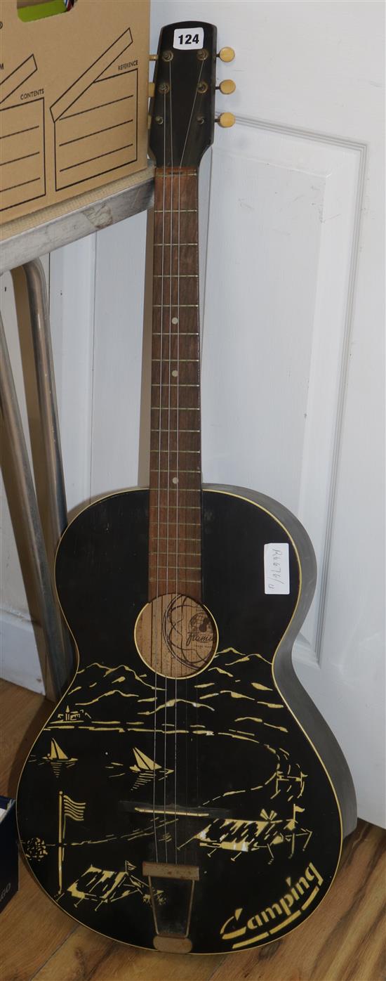 A Framus guitar, camping acoustic